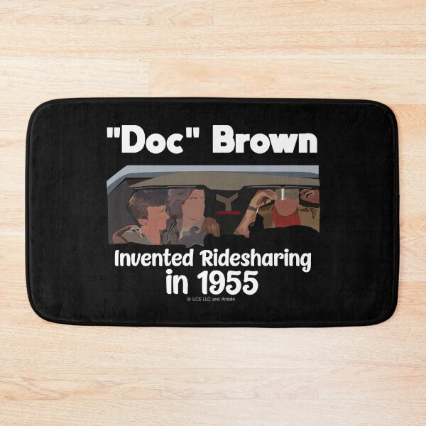 Item preview, Back To The Future - Doc Brown Invented RideSharing designed and sold by WaltTheAdobeGuy.