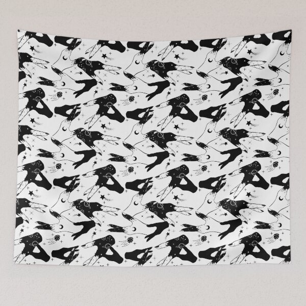 Item preview, Dark gothic seamless pattern with witch's hands. Spiritual art. designed and sold by MilaOkie.