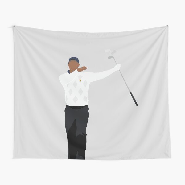 PRESIDENTS CUP CLUB TWIRL | TIGER WOODS GOLF Tapestry