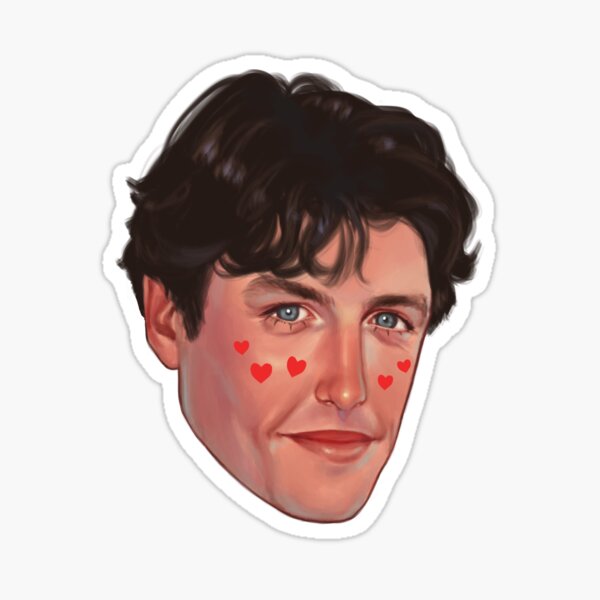Hugh Grant Floating Head Sticker Sticker