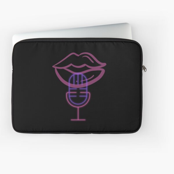 ASMR Headphones and Lips Laptop Sleeve