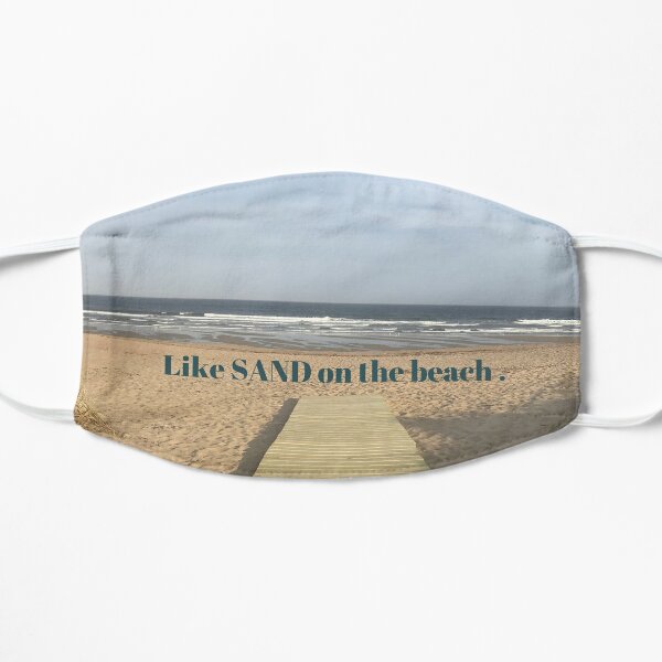 Barbra Streisand Like SAND on the beach Flat Mask