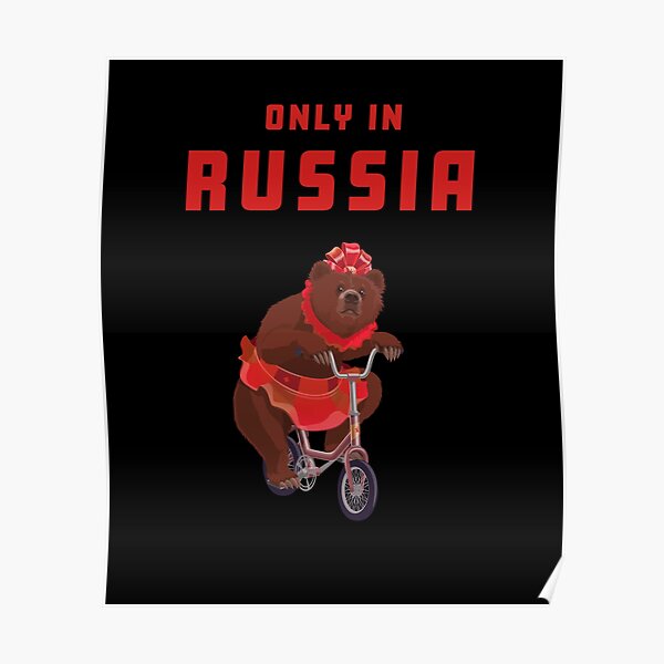 Russian bear circus Russia Poster