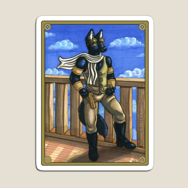 Steampunk Anubis Magnet