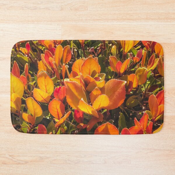 Item preview, closeup orange leaves plant texture background designed and sold by Mrvell.