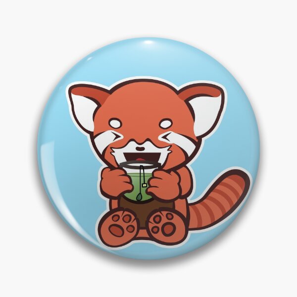 Item preview, Red Panda Loves Green Tea designed and sold by SubtleSplit.