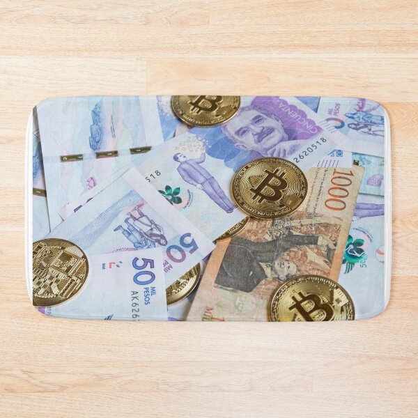 Item preview, Bitcoin and Colombian Banknotes designed and sold by GraphicBazaar.