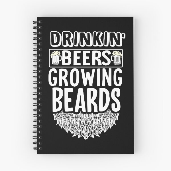 Item preview, Drinking Beers Growing Beards Bearded Mens Gift  designed and sold by 2blackcherries.