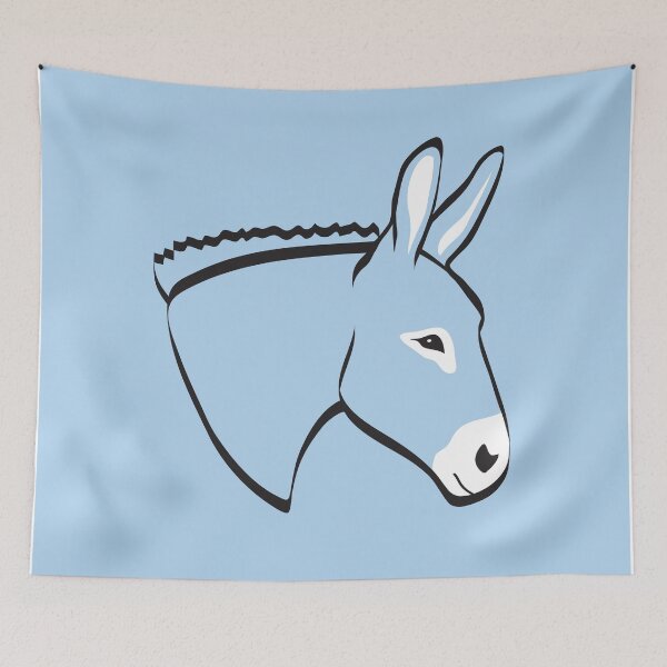 Item preview, Donkey on Blue designed and sold by Melissa Bradshaw.