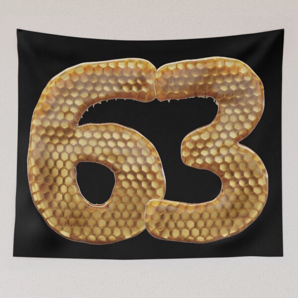 Item preview, 63 Number 3d Honey Numbers Font designed and sold by HelloFromAja.