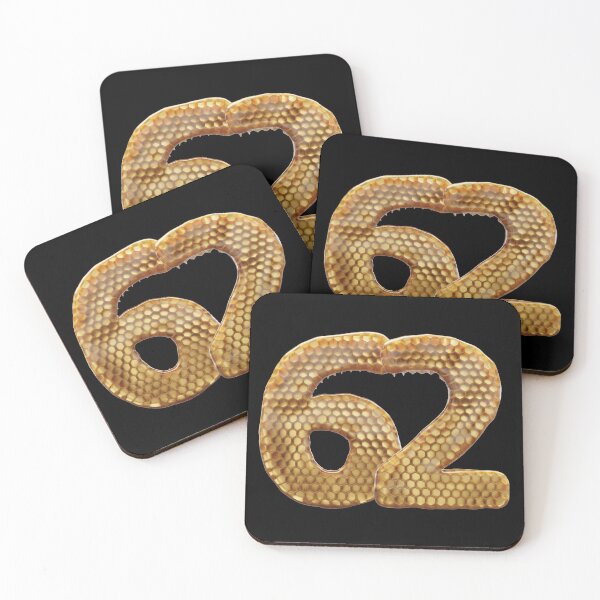 Item preview, 62 Number 3d Honey Numbers Font designed and sold by HelloFromAja.
