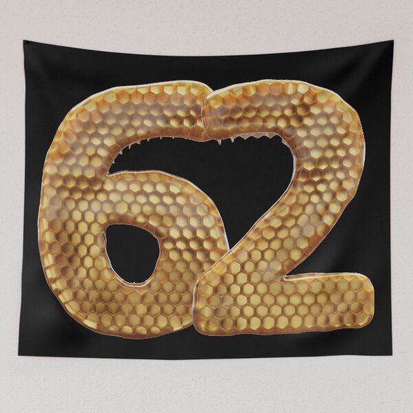 Item preview, 62 Number 3d Honey Numbers Font designed and sold by HelloFromAja.