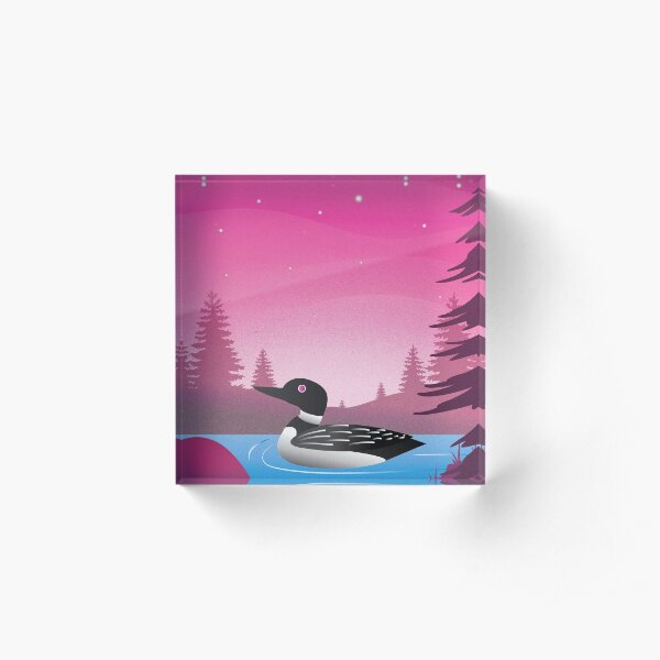 Loon Lake Acrylic Block
