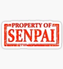 Pegatina Senpai