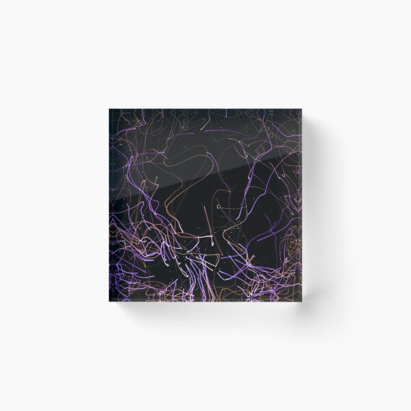 Item preview, Colorful light streaks on black background designed and sold by philippe souvy.