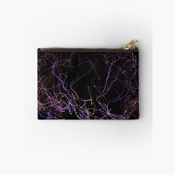 Item preview, Colorful light streaks on black background designed and sold by philippe souvy.
