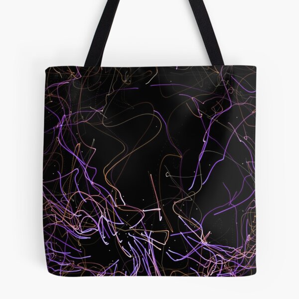 Item preview, Colorful light streaks on black background designed and sold by philippe souvy.