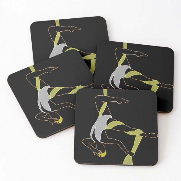 Item preview, Aerial Silk tightrope walker Muscular Elegant Silhoulette ... designed and sold by Zwuck.