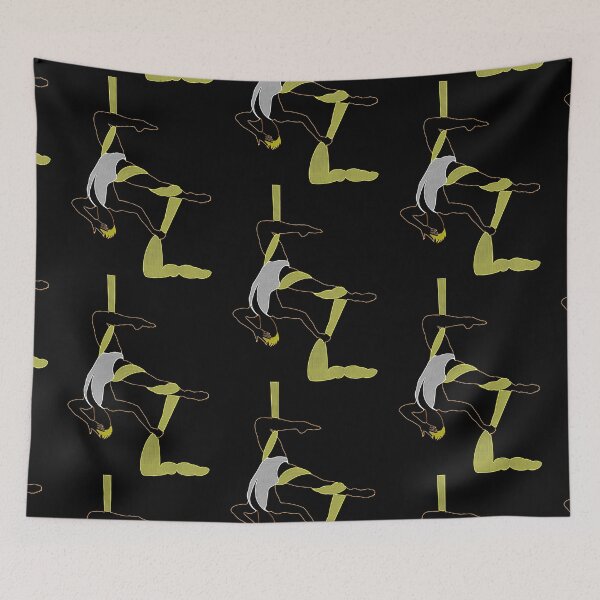 Item preview, Aerial Silk tightrope walker Muscular Elegant Silhoulette ... designed and sold by Zwuck.