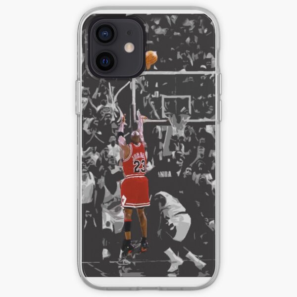 Michael Jordan The Last Shot for Game 6 Coque souple iPhone