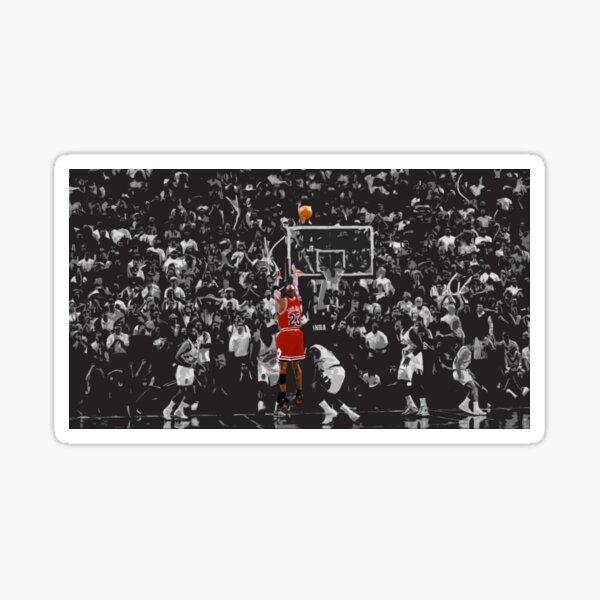 Michael Jordan The Last Shot for Game 6 Sticker