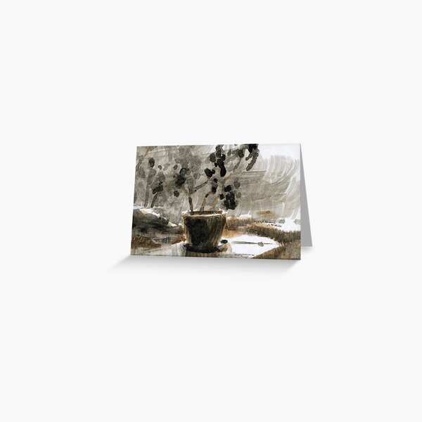 In August Downpour Greeting Card