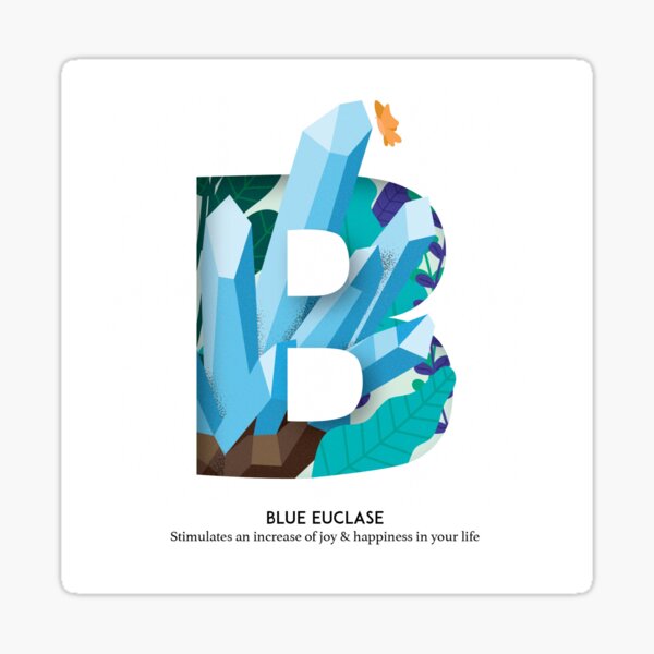 Blue Eclase B Sticker