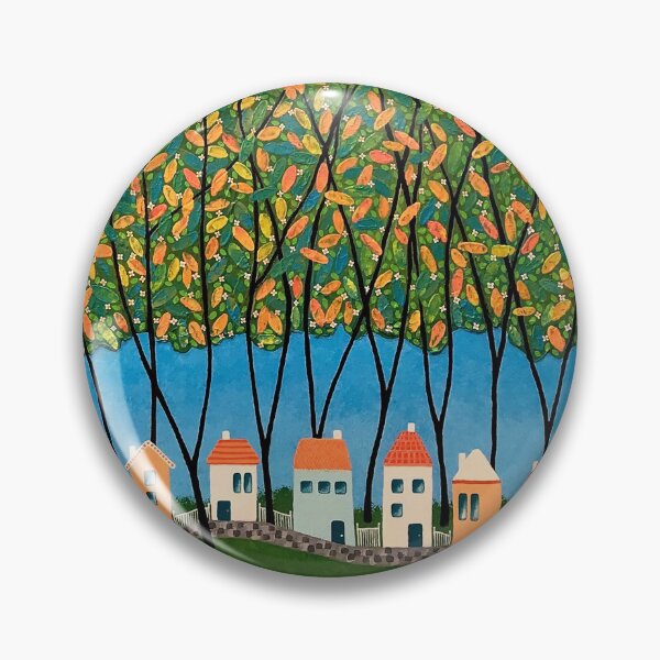 Item preview, Tiny Town Under The Autumn Trees no.2 designed and sold by Lisafrancesjudd.