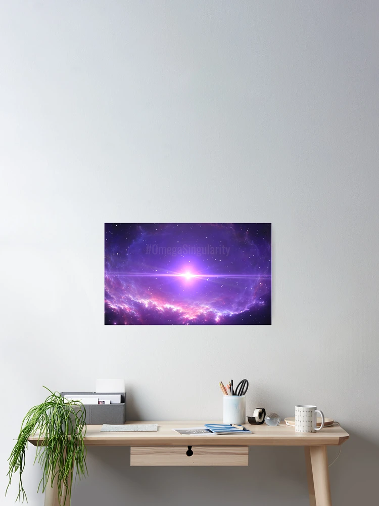 Thumbnail 2 of 3, Poster, #OmegaSingularity designed and sold by EcstadelicNET.