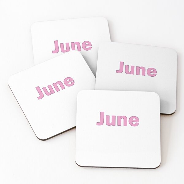 Aperçu de l'œuvre June pink lettering text créée et vendue par PrettyDesserted.