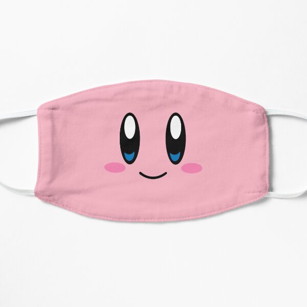 Kirby Face (Pink) Flat Mask