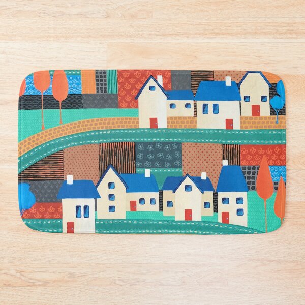Item preview, Tiny Town On The Patchwork Hill no. 2 designed and sold by Lisafrancesjudd.
