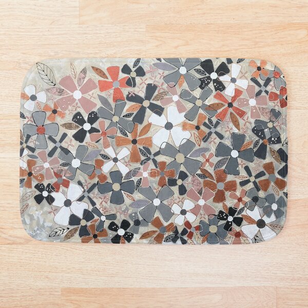 Give Me Flowers Just Because Bath Mat