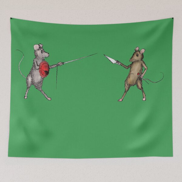 Item preview, Two Mice Duel Fairytale Illustration designed and sold by KristopherBel.
