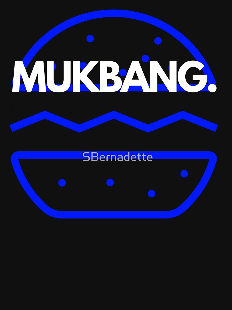 Thumbnail 7 of 7, Classic T-Shirt, ASMR Mukbang Blue Burger designed and sold by SBernadette.