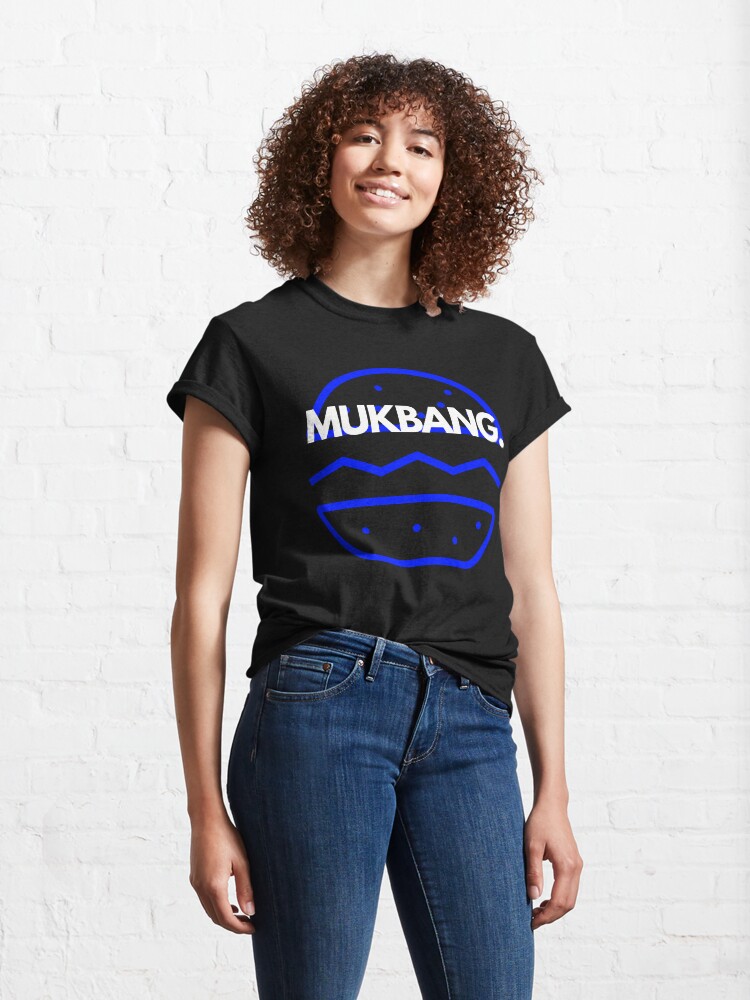 Thumbnail 4 of 7, Classic T-Shirt, ASMR Mukbang Blue Burger designed and sold by SBernadette.