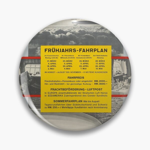 Item preview, Europa Brasilien Graf Zeppelin vintage travel poster designed and sold by stickart-marek.