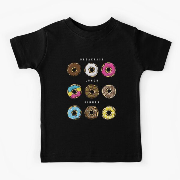 Donut Shirt with lots of Donut Charm - Donut Party Shirt with colorful Donuts - Donut Birthday Gift - Foodie Shirt for Donut Lover Kids T-Shirt
