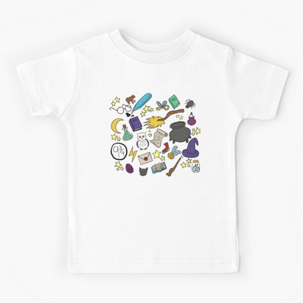 Witchcraft and Wizardry Doodles! Kids T-Shirt