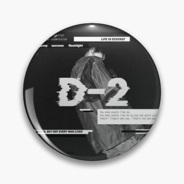 Agust D and D-2 Album Crossover Pin