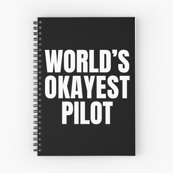 Item preview, World's Okayest Pilot designed and sold by manishfzr1995.