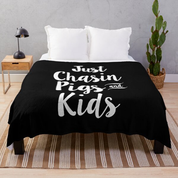 Item preview, Just Chasin Pigs And Kids Pig Farm designed and sold by ZEDSOU ⭐⭐⭐⭐⭐.