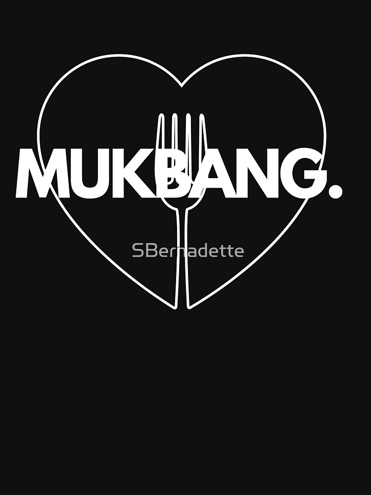 Thumbnail 7 of 7, Classic T-Shirt, ASMR Mukbang Love Heart with Fork designed and sold by SBernadette.