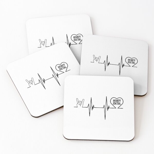 Item preview, Heavy Metal Heartbeat Metalhead Horns designed and sold by playloud.