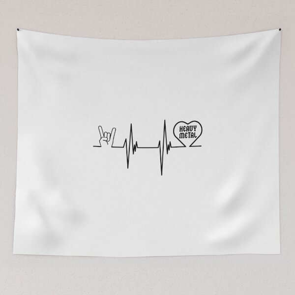 Item preview, Heavy Metal Heartbeat Metalhead Horns designed and sold by playloud.