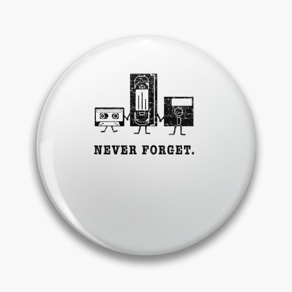 Item preview, Never Forget floppy desk cassette disquette designed and sold by WeeTee.