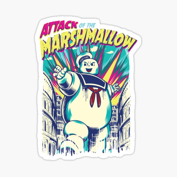 Attack of the Marshmallow Sticker