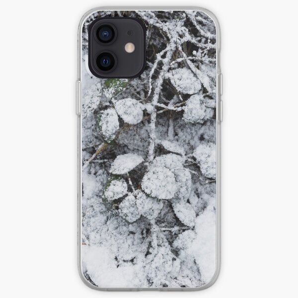 Snow Covered Fern iPhone Soft Case