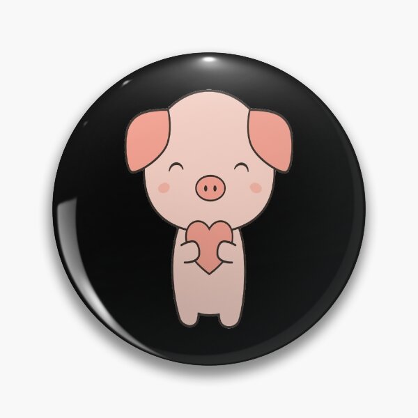Item preview, Pig With Kawaii Cute Heart designed and sold by ZEDSOU ⭐⭐⭐⭐⭐.