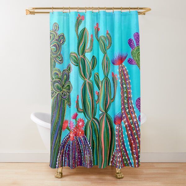 Cactus Party no.1 Shower Curtain